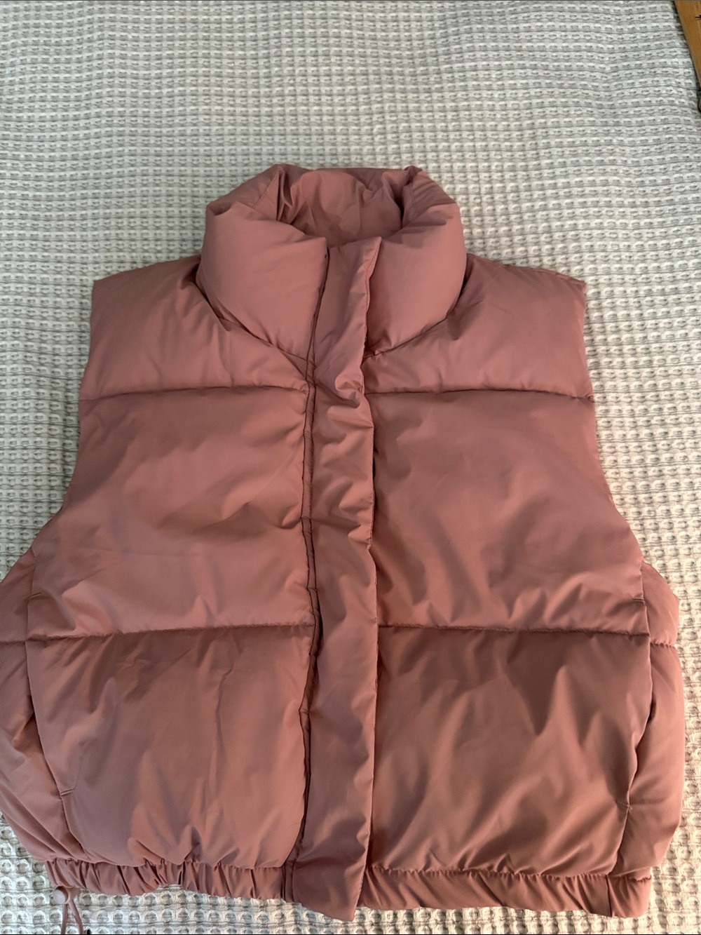 Love Tree Mauve Quilted Puffer Vest